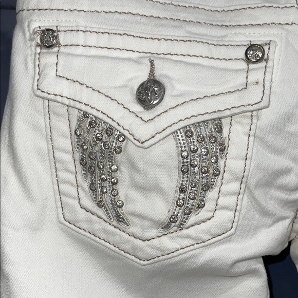 Miss Me Women's Classic White Skinny Jeans NWT Size 26 inseam 31.5 JP5082534 - Picture 6 of 14